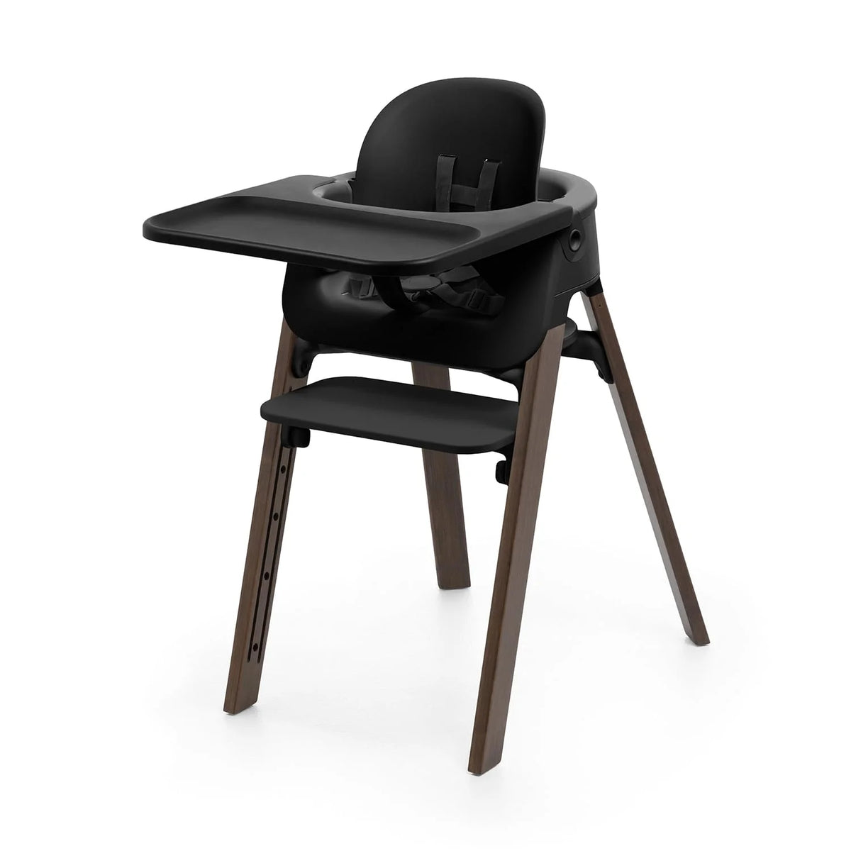 Stokke Steps High Chair for Babies & Children, Black/Warm Brown