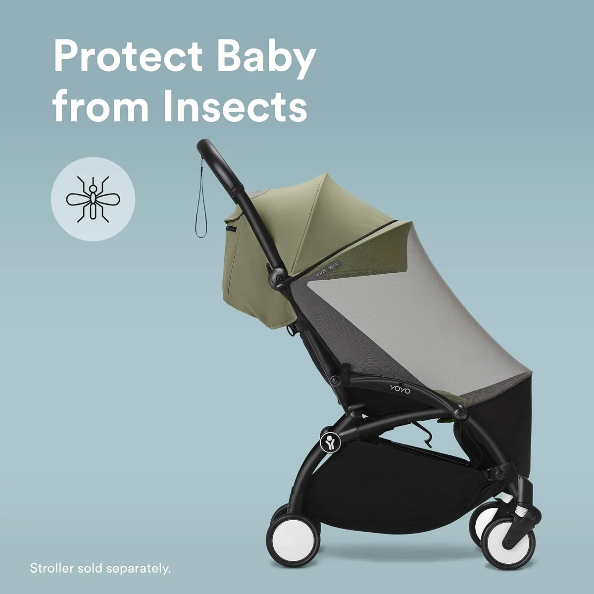 Stokke YOYO 6+ Color Pack Mosquito Net - Protect Your Child from Small Insects - Easy to Install & Store - 100% Nylon