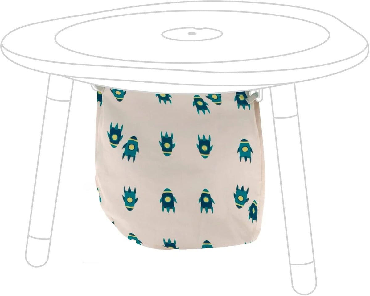 Stokke MuTable Cotton Bag, Rockets - Toy Storage Bag for Small to Medium-Sized Toys - Made of Soft Cotton - Lightweight, Easy to Carry