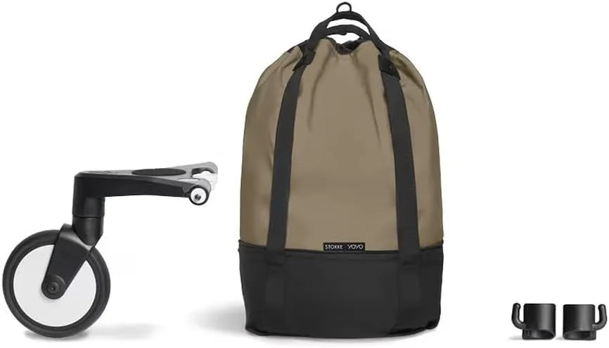 Stokke YOYO Bag - Provides Additional Storage for YOYO3 Stroller, Toffee