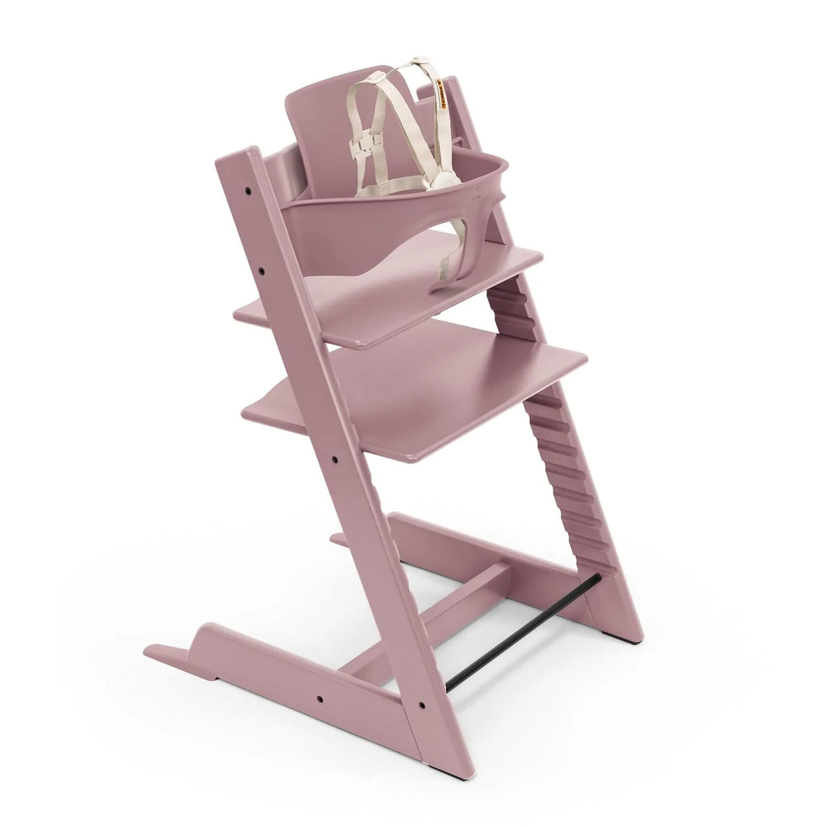 Stokke Tripp Trapp High Chair + Baby Set + Harness, Heather Mauve