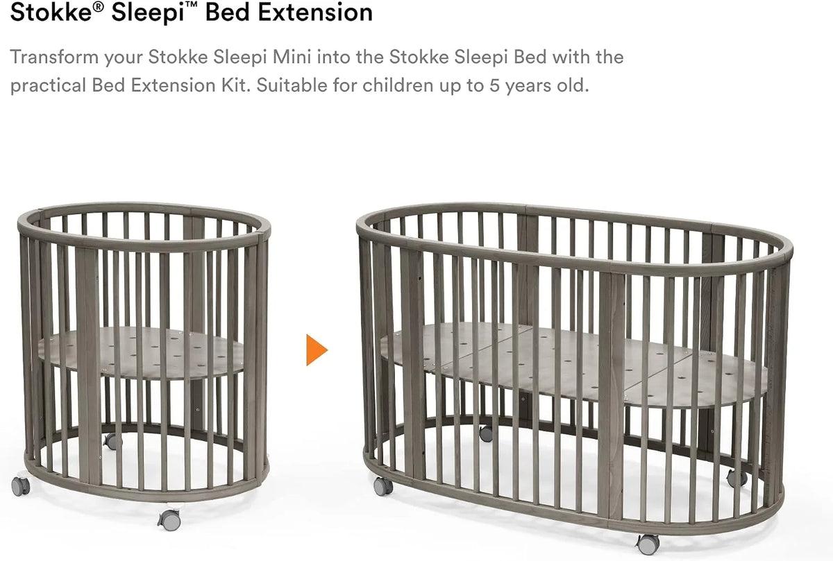 Stokke Sleepi Extension Kit V3 for Sleepi Crib - Hazy Grey