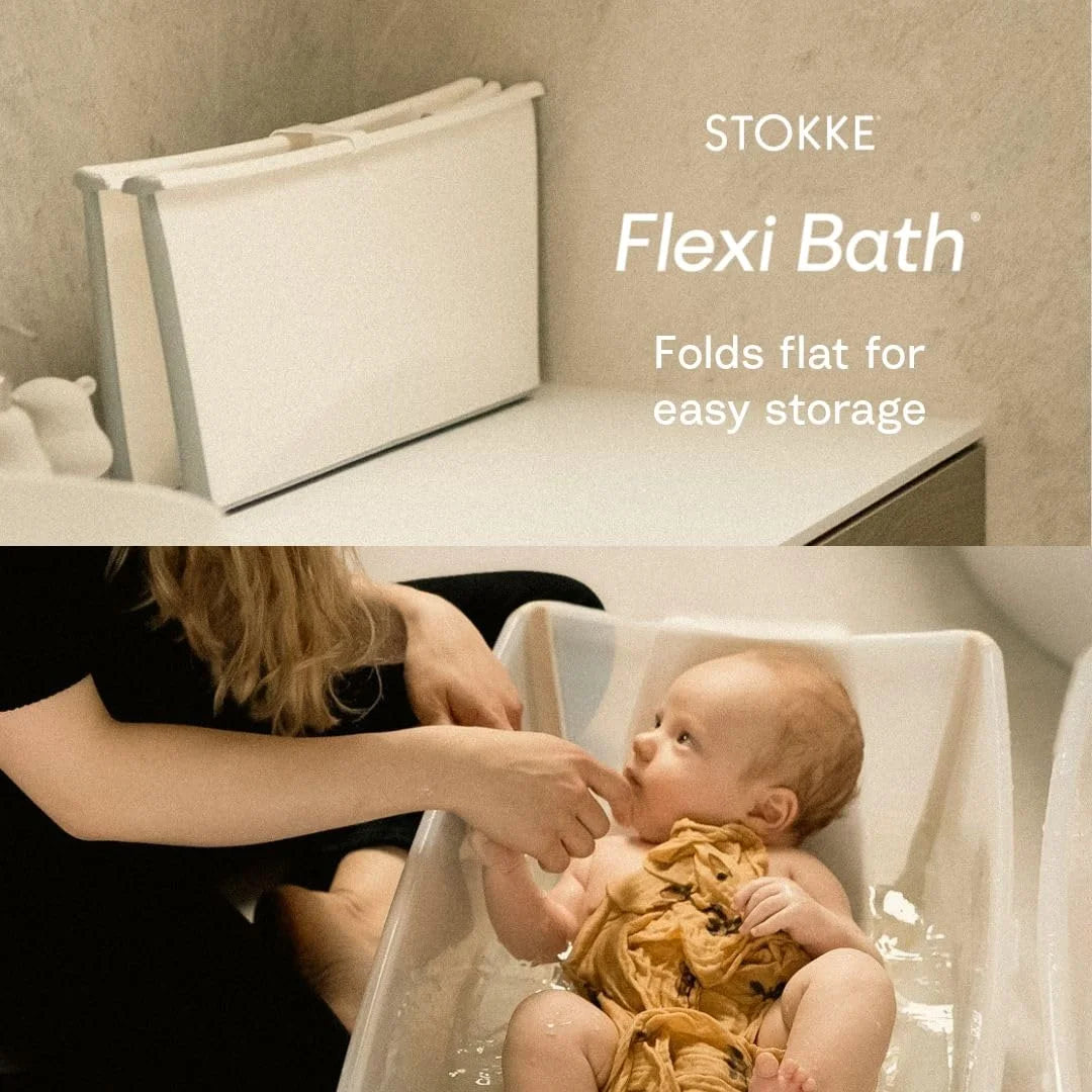 Stokke Flexi Bath, Stand & Newborn Support Bundle, Ocean Blue